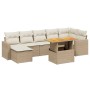 Juego de sofás de jardín con cojines beige 8 pzas ratán PE by , Garden sets - Ref: Foro24-3271422, Price: 532,76 €, Discount: %