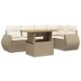 Juego de sofás jardín con cojines 6 pzas ratán sintético beige von , Gartensets - Ref: Foro24-3272185, Preis: 523,42 €, Rabat...