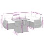 Juego de sofás jardín con cojines 6 pzas ratán sintético beige by , Garden sets - Ref: Foro24-3272185, Price: 470,42 €, Disco...