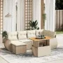Set sofás de jardín 7 piezas y cojines ratán sintético beige by , Garden sets - Ref: Foro24-3272297, Price: 574,27 €, Discoun...