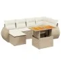 Set sofás de jardín 7 piezas y cojines ratán sintético beige by , Garden sets - Ref: Foro24-3272297, Price: 574,27 €, Discoun...