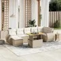 Juego de sofás de jardín con cojines beige 8 pzas ratán PE von , Gartensets - Ref: Foro24-3272304, Preis: 607,75 €, Rabatt: %
