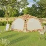 Party tent with LED and 4 side walls blue 3.6x3.6x2.3m by vidaXL, Tents and gazebos - Ref: Foro24-93078, Price: 146,76 €, Dis...