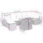 Juego de sofás de jardín con cojines beige 8 pzas ratán PE von , Gartensets - Ref: Foro24-3272304, Preis: 565,07 €, Rabatt: %