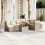 Set de sofás de jardín 9 pzas con cojines ratán sintético beige von , Gartensets - Ref: Foro24-3275515, Preis: 640,71 €, Raba...