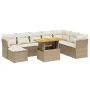 Set de sofás de jardín 9 pzas con cojines ratán sintético beige von , Gartensets - Ref: Foro24-3275515, Preis: 640,71 €, Raba...