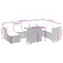 Set de sofás de jardín 9 pzas con cojines ratán sintético beige by , Garden sets - Ref: Foro24-3275515, Price: 616,83 €, Disc...