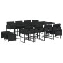 Set comedor de jardín con cojines 13 pzas ratán sintético negro von , Gartensets - Ref: Foro24-3211339, Preis: 645,08 €, Raba...