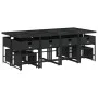 Set comedor de jardín con cojines 13 pzas ratán sintético negro by , Garden sets - Ref: Foro24-3211339, Price: 727,09 €, Disc...