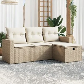 Juego de sofás jardín con cojines 4 pzas ratán sintético beige von , Gartensets - Ref: Foro24-3263444, Preis: 290,38 €, Rabat...