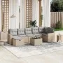 Juego de sofás jardín con cojines beige mezcla 8 pzas ratán PE von , Gartensets - Ref: Foro24-3263515, Preis: 491,32 €, Rabat...