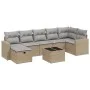 Juego de sofás jardín con cojines beige mezcla 8 pzas ratán PE von , Gartensets - Ref: Foro24-3263515, Preis: 491,32 €, Rabat...