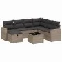 Set de sofás de jardín 8 pzas y cojines ratán sintético gris by , Garden sets - Ref: Foro24-3263536, Price: 462,57 €, Discoun...