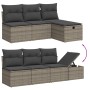 Set de sofás de jardín 8 pzas y cojines ratán sintético gris de , Conjuntos de jardín - Ref: Foro24-3263536, Precio: 469,49 €...