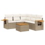 Juego de sofás jardín con cojines 6 pzas ratán sintético beige von , Gartensets - Ref: Foro24-3226807, Preis: 435,19 €, Rabat...