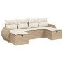 Juego de sofás jardín con cojines 6 pzas ratán sintético beige by , Garden sets - Ref: Foro24-3264164, Price: 457,11 €, Disco...