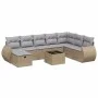 Juego de sofás jardín con cojines beige mezcla 9 pzas ratán PE von , Gartensets - Ref: Foro24-3264215, Preis: 574,64 €, Rabat...