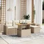 Juego de sofás jardín con cojines 6 pzas ratán sintético beige von , Gartensets - Ref: Foro24-3271289, Preis: 423,62 €, Rabat...