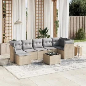 Juego de sofás jardín con cojines beige mezcla 8 pzas ratán PE by , Garden sets - Ref: Foro24-3263205, Price: 472,65 €, Disco...