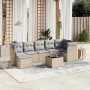 Juego de sofás jardín con cojines beige mezcla 8 pzas ratán PE by , Garden sets - Ref: Foro24-3263205, Price: 472,65 €, Disco...