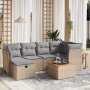 Juego de sofás jardín con cojines beige mezcla 7 pzas ratán PE von , Gartensets - Ref: Foro24-3264727, Preis: 413,34 €, Rabat...