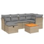 Juego de sofás jardín con cojines beige mezcla 7 pzas ratán PE von , Gartensets - Ref: Foro24-3264727, Preis: 413,34 €, Rabat...