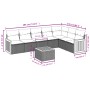 Juego de sofás de jardín con cojines beige 8 pzas ratán PE by , Garden sets - Ref: Foro24-3227718, Price: 463,55 €, Discount: %