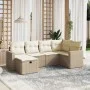 Juego de sofás jardín con cojines 6 pzas ratán sintético beige von , Gartensets - Ref: Foro24-3263484, Preis: 437,92 €, Rabat...