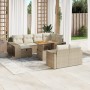 11-piece garden sofa set with beige synthetic rattan cushions by , Garden sets - Ref: Foro24-3276514, Price: 672,17 €, Discou...