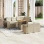 Set de sofás de jardín 11pzas con cojines ratán sintético beige de , Conjuntos de jardín - Ref: Foro24-3276514, Precio: 708,4...