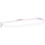 Tablero de mesa ovalado madera maciza de mango 80x40x3,8 cm by , Table tops - Ref: Foro24-370132, Price: 54,60 €, Discount: %