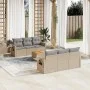 Set sofás de jardín 7 piezas y cojines ratán sintético beige von , Modulare Sofas für den Außenbereich - Ref: Foro24-3224456,...