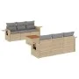 Set sofás de jardín 7 piezas y cojines ratán sintético beige von , Modulare Sofas für den Außenbereich - Ref: Foro24-3224456,...