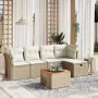 Juego de sofás jardín con cojines 6 pzas ratán sintético beige by , Garden sets - Ref: Foro24-3264712, Price: 381,66 €, Disco...