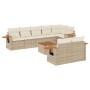 Set de sofás de jardín 9 pzas con cojines ratán sintético beige von , Gartensets - Ref: Foro24-3226996, Preis: 700,24 €, Raba...