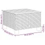 Mesa de jardín ratán sintético madera acacia beige 55x55x36 cm by , Garden tables - Ref: Foro24-365910, Price: 62,28 €, Disco...