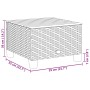 Mesa de jardín ratán sintético madera acacia beige 55x55x36 cm by , Garden tables - Ref: Foro24-365910, Price: 63,60 €, Disco...