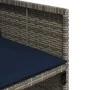 Set comedor jardín 9 pzas y cojines ratán sintético gris de , Conjuntos de jardín - Ref: Foro24-3278056, Precio: 722,67 €, De...