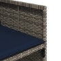 Set comedor jardín 9 pzas y cojines ratán sintético gris by , Garden sets - Ref: Foro24-3278056, Price: 583,18 €, Discount: %