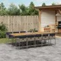 Set de comedor de jardín 11 pzas y cojines ratán sintético gris by , Garden sets - Ref: Foro24-3278068, Price: 1,00 €, Discou...