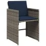 Set de comedor de jardín 11 pzas y cojines ratán sintético gris by , Garden sets - Ref: Foro24-3278068, Price: 1,00 €, Discou...