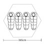 4-person gray tent by vidaXL, tents - Ref: Foro24-93032, Price: 93,97 €, Discount: %