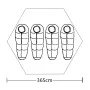 4-person gray tent by vidaXL, tents - Ref: Foro24-93032, Price: 92,59 €, Discount: %