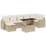 Set de sofás de jardín y cojines 8 piezas ratán sintético beige von , Gartensets - Ref: Foro24-3274828, Preis: 574,97 €, Raba...