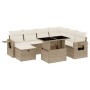 Set de sofás de jardín y cojines 8 piezas ratán sintético beige by , Garden sets - Ref: Foro24-3274998, Price: 559,12 €, Disc...
