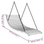 Curved wood swing lounger teak finish 115x147x46 cm by vidaXL, Porch Swing Accessories - Ref: Foro24-313939, Price: 239,87 €,...
