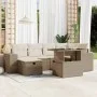 Set sofás de jardín 7 piezas y cojines ratán sintético beige by , Garden sets - Ref: Foro24-3275298, Price: 557,64 €, Discoun...