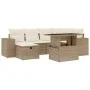 Set sofás de jardín 7 piezas y cojines ratán sintético beige by , Garden sets - Ref: Foro24-3275298, Price: 557,64 €, Discoun...