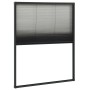 Mosquitera plisada para ventanas aluminio antracita 80x100cm