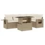 Juego de sofás jardín con cojines 6 pzas ratán sintético beige by , Garden sets - Ref: Foro24-3267888, Price: 482,37 €, Disco...